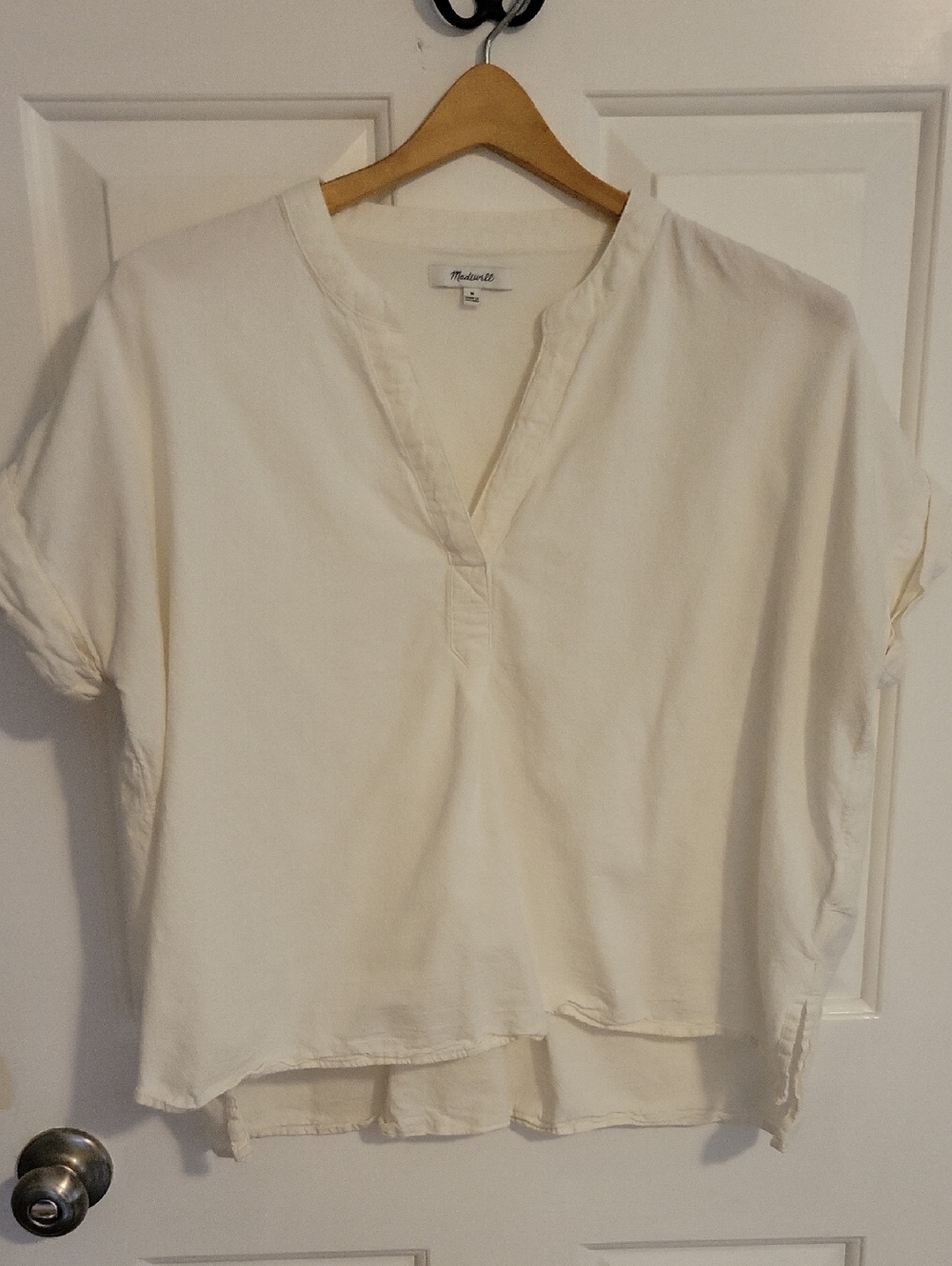 Madewell Lakeline Popover Shirt Size Medium